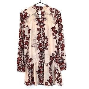 Altar’d State Floral Dropwaist Long Sleeve Dress